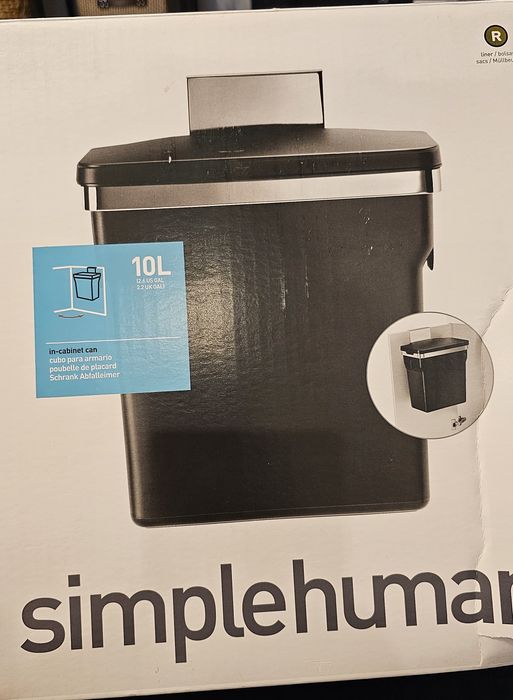 Kosz na śmieci plastik simplehuman 10l czarny
