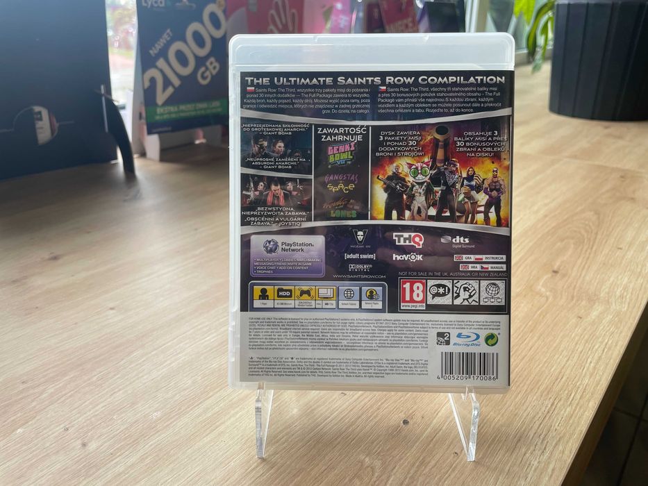 Płyta CD z grą Saints Row The Third The Full Package na PS3