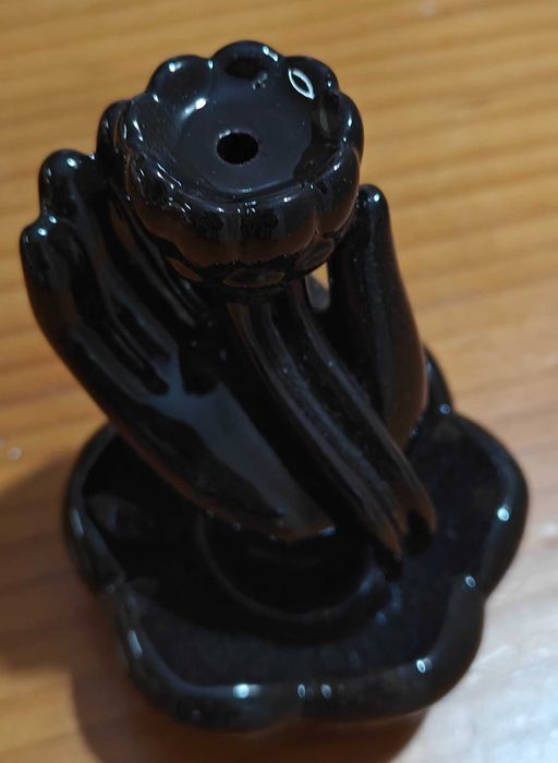 Queimador de incenso de fluxo reverso - Mão e Flor de Lótus