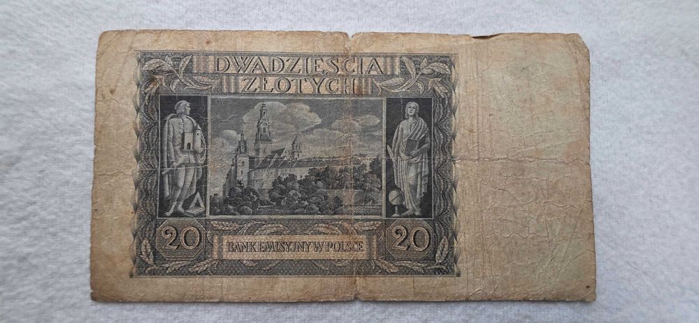 Banknoty Polska-zestaw 3 szt. (1940 & 1941) 1,10,20 złotych