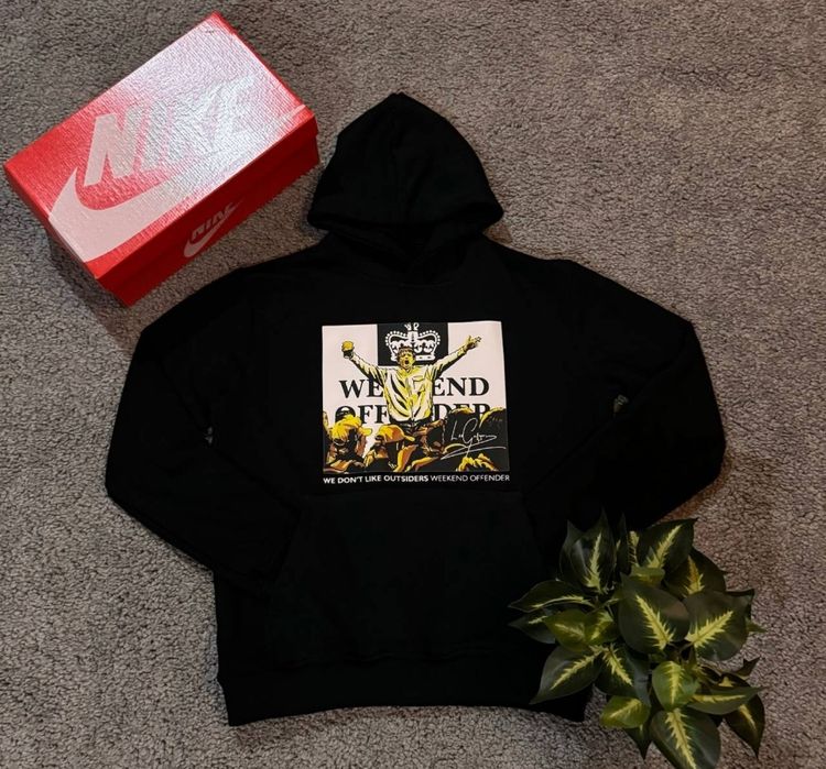 Худі чорна /WEEKEND OFFENDER/Вікенд/толстовка/weekend offender/ВІКЕНД