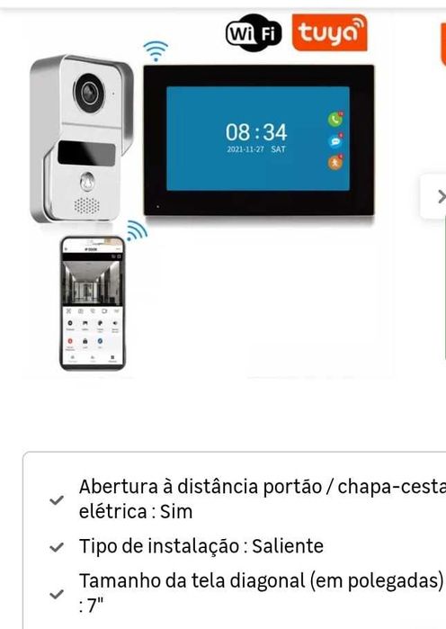 Vendo Vídeo Porteiro NOVO Conectado WI-FI com ecrã táctil