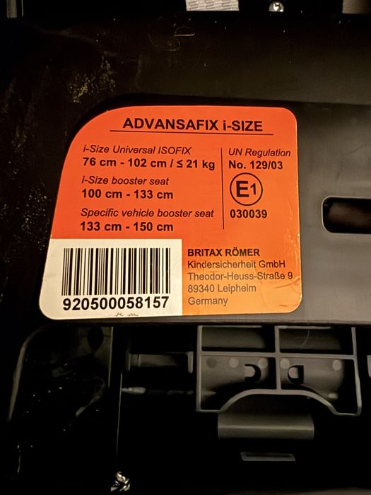 Britax Advansafix I-size
