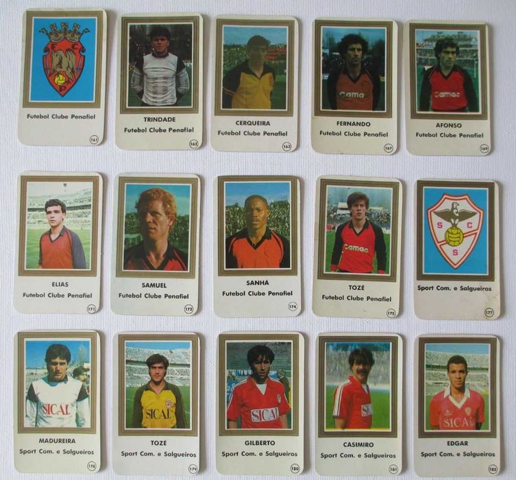 Futebol calendários cromogal 1985/1986