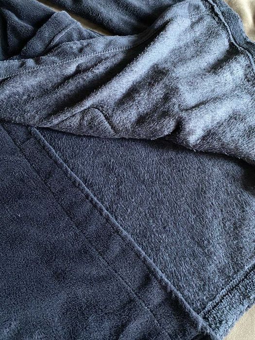 Халат серый флис  мужской, женский, унисекс Л-ХЛ