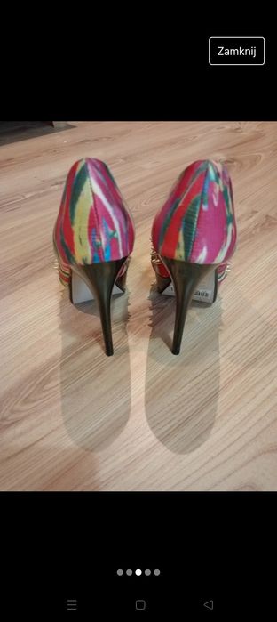 Buty kolorowe na obcasie