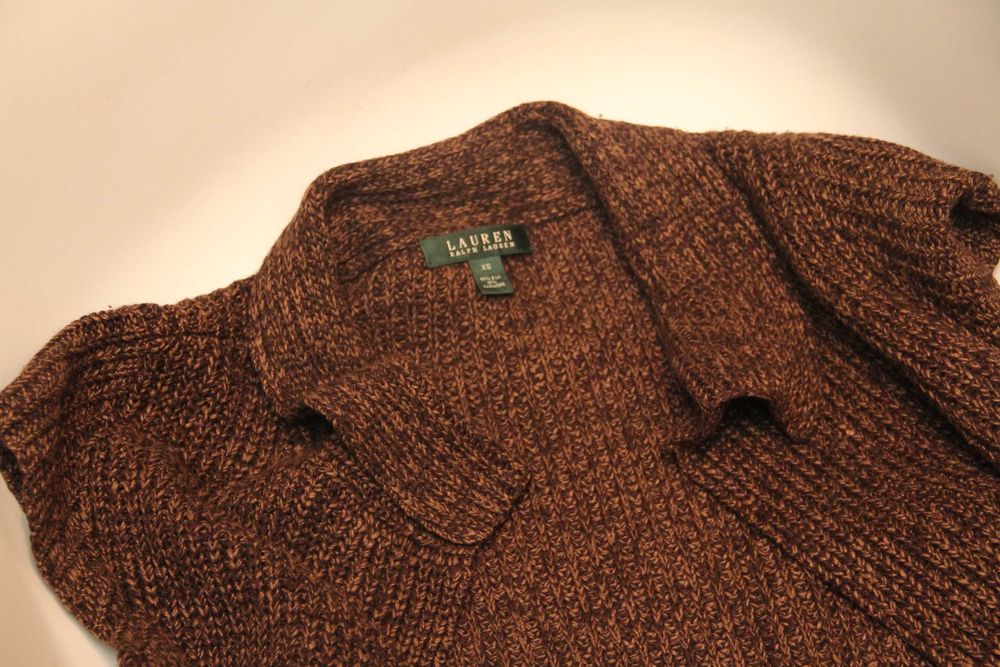 Polo Ralph Lauren S-M накидка из шёлка и кашемира