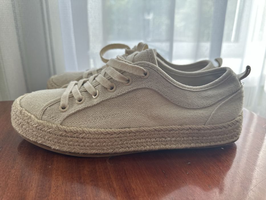 Кеди мокасини Reserved з плетеною підошвою, літні