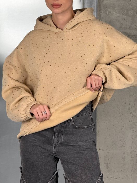 Кофта худі в стилі zara блискуча з блискітками