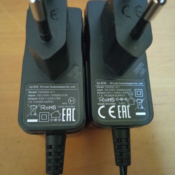Блоки питания TpLink 9v-0.6/0.85a