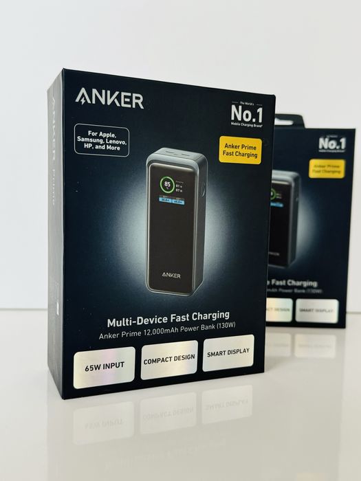 Новий Повербанк Anker Prime 12000мАг 130Вт Power Bank Павербанк A1335