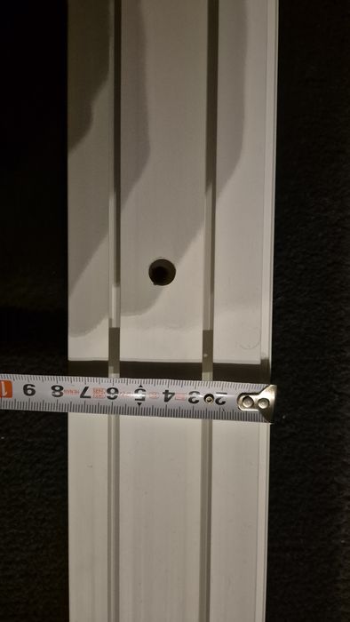 Szyna sufitowa 2-torowa 300cm biała