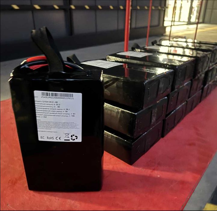 Акумуляторна батарея для великих БпЛА: 6S, 60000 mAh, 180А, 22.2V