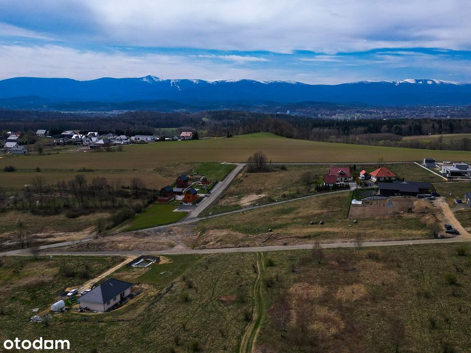 Działka z widokiem na Karkonosze, 1567 m² , Dziwiszów, prąd i woda