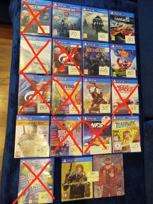 Gry na konsolę PS4 PS5 cyberpunk wiedźmin Spyro Medievil  god of war