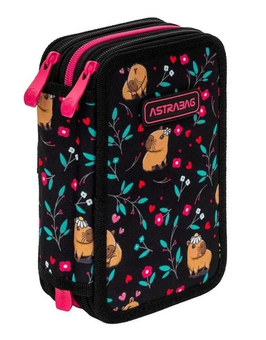 Piórnik Potrójny Z Wyposaż. Jumbo Flowery Capy. Nowy Produkt