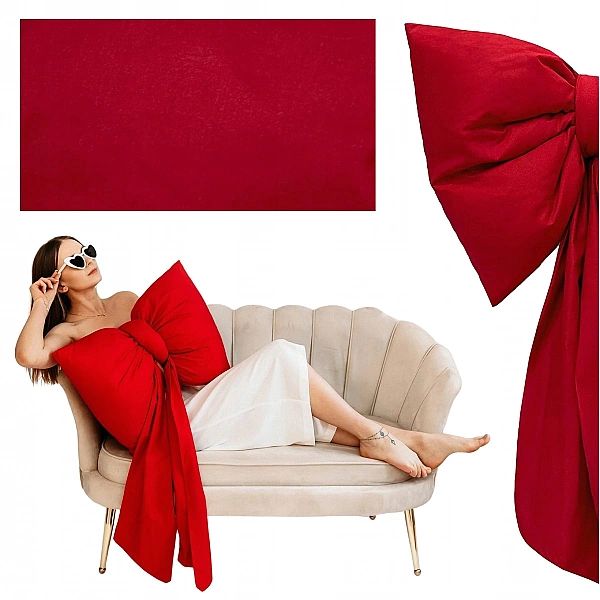 KOKARDA ŚWIĄTECZNA na dzwi choinkę DUŻA XXL ozdoba Poduszka Big Bow 10