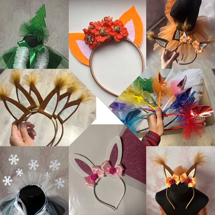 Обруч капусти цукерк білочки киці зайчика лисички льодяник жабки мишки