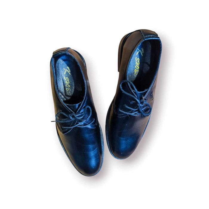 Sapatos K Shoes – Oxford Clássico Pele Preta(Tam.: 43,Made in England)