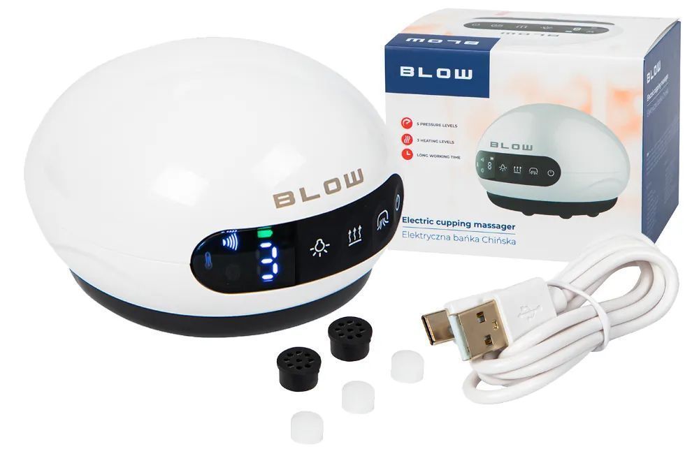 Elektryczna bezprzewodowa bańka chińska do masażu BLOW 44-348#
