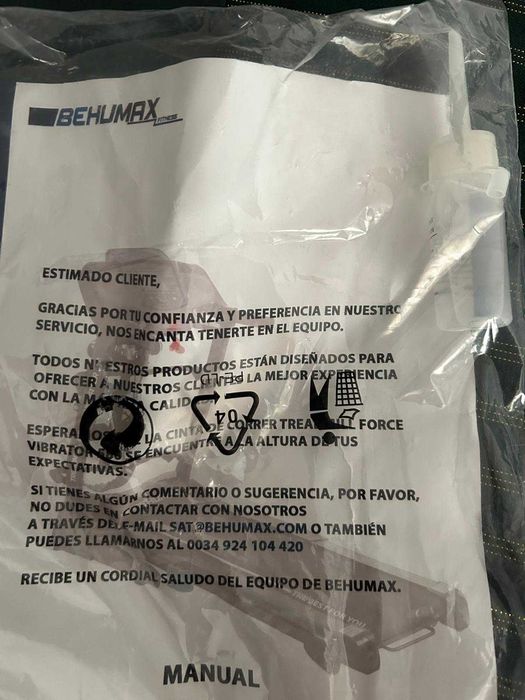 Passadeira de Corrida BEHUMAX Treadmill Force Vibrator 580