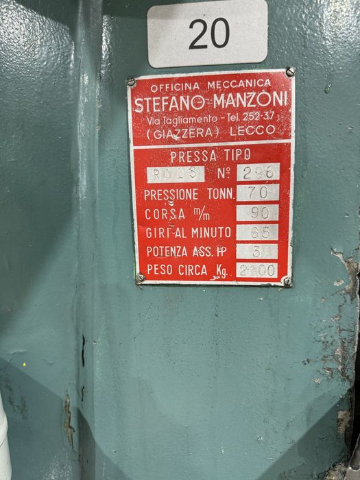 Balancé Stephano Manzoni 70TON