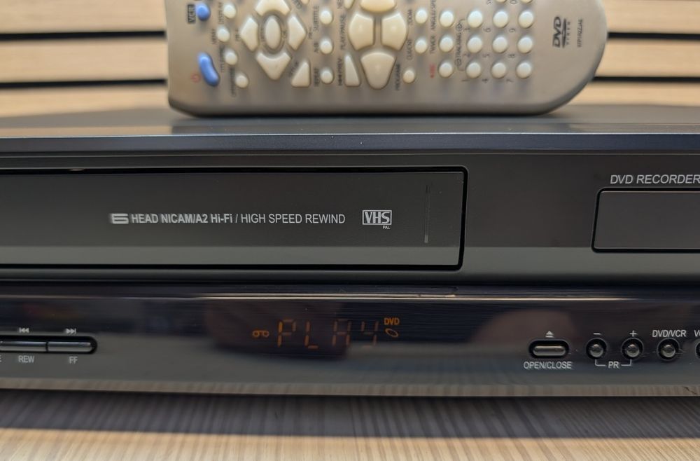 TEVION MD81664 #Nagrywarka DVD VHS #6HD #HDMI #USB #DV #PL Menu #DivX #Pilot #Przegrywanie VHS na DVD