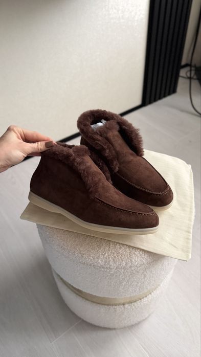 Лофери замшеві з хутром
