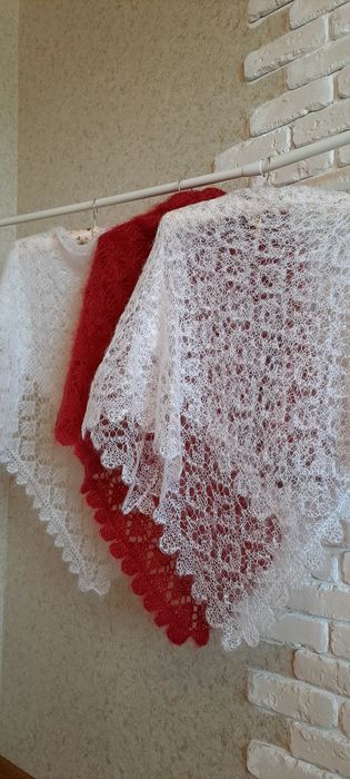 Хустки, шарфи,косинки з козячої шерсті і пуху