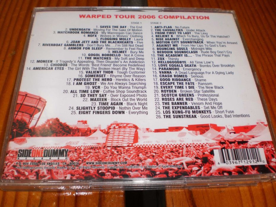 CD Warped 2006 Tour Compilation