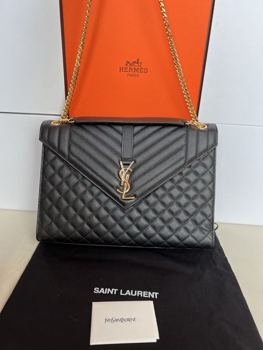Torebka YSL Envelope black leather
