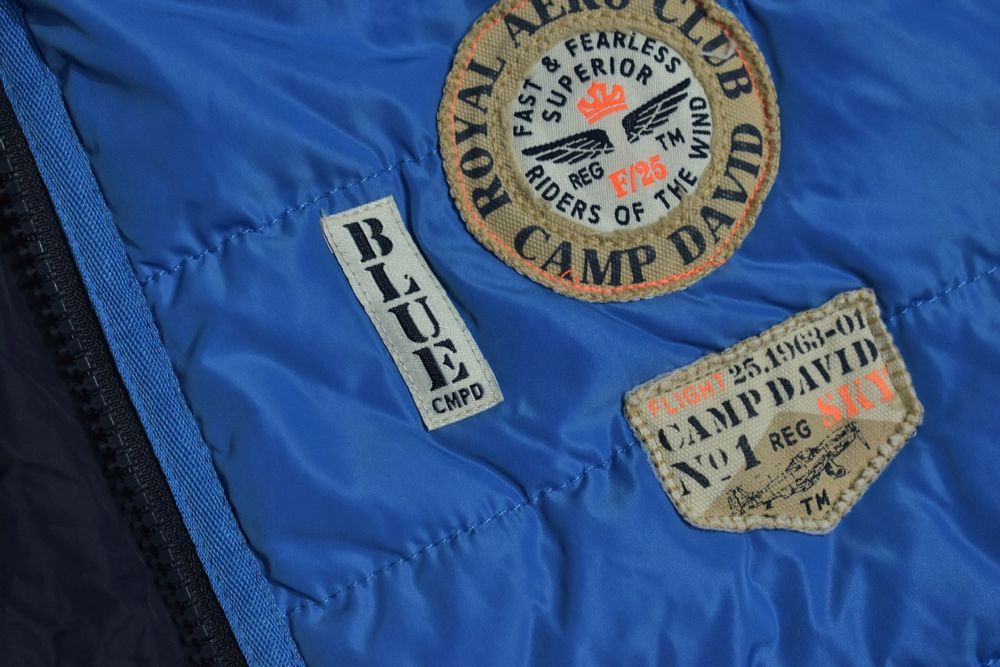 Camp David Ocieplana Pikowana Kurtka Męska Z Kapturem Xl