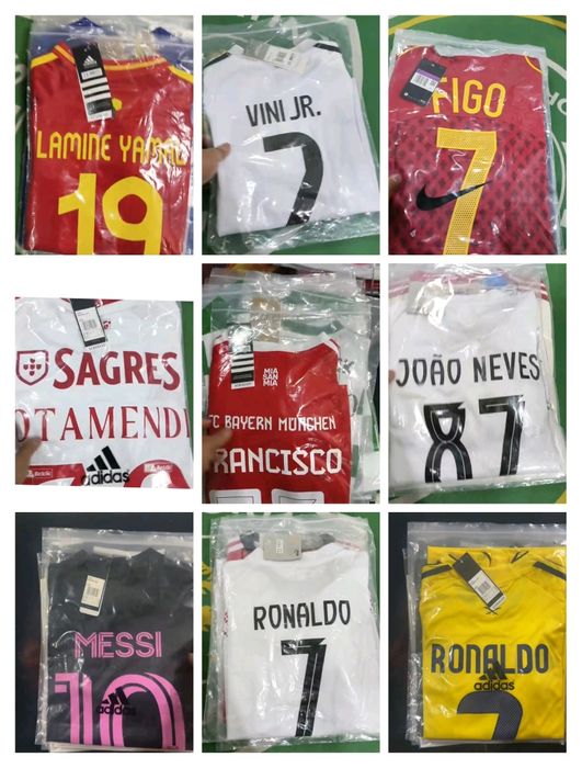 Camisolas Futebol Todos Clubes do Mundo Novas