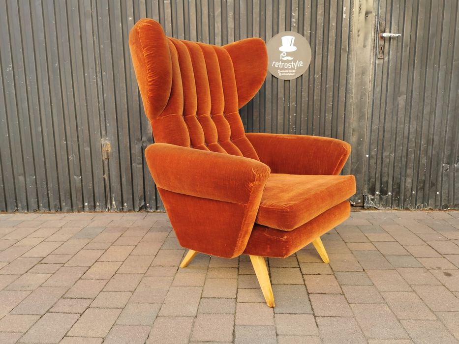 Fotel klubowy, USZAK T3262, Bytová tvorba- Czechosłowacja '60, RETRO