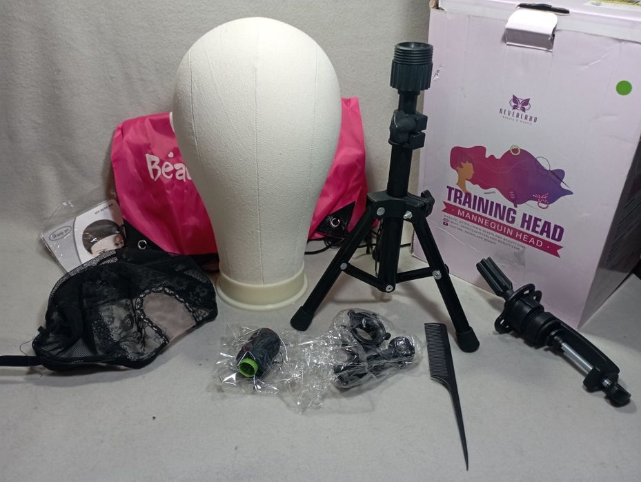 Професійний набір для виготовлення перук з штативом і манекеном