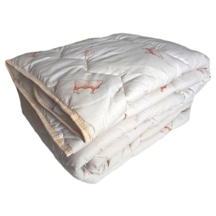 Ковдра зимова вовняна Viluta, тканина бавовна, натуральна, 200*220