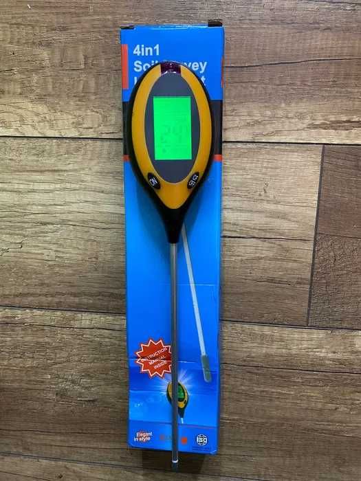 Wilgotnościomierz kwasomierz PH gleby nasłonecznienie temperatura 4w1