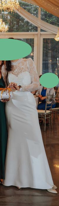 suknia ślubna z trenem