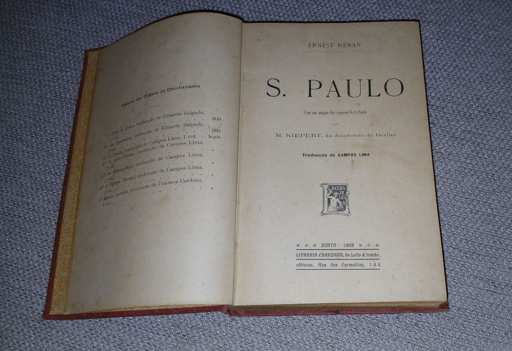 Ernest Renan - Lello (1908) - S. Paulo