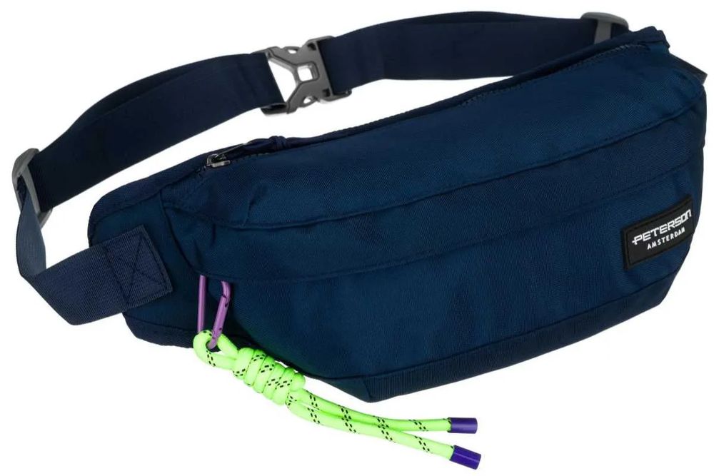 Nerka saszetka Peterson granatowa crossbody na ramię i biodro