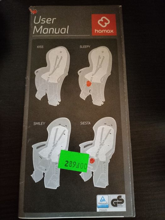 Fotelik rowerowy hamax