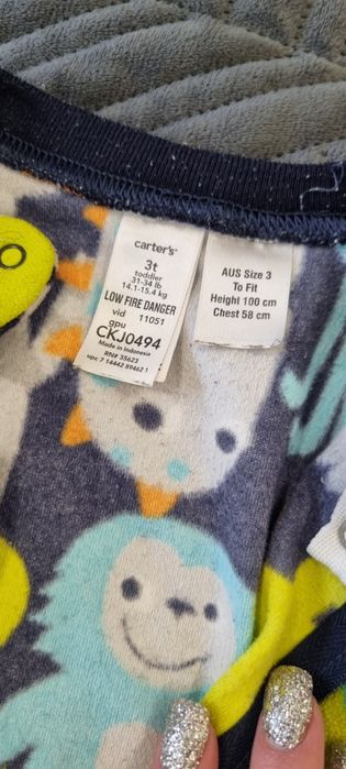 Флісовий ромпер carter's 3t  чоловічок фліс
