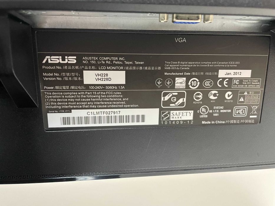 Monitor ASUS - VH228D64862285096579121
