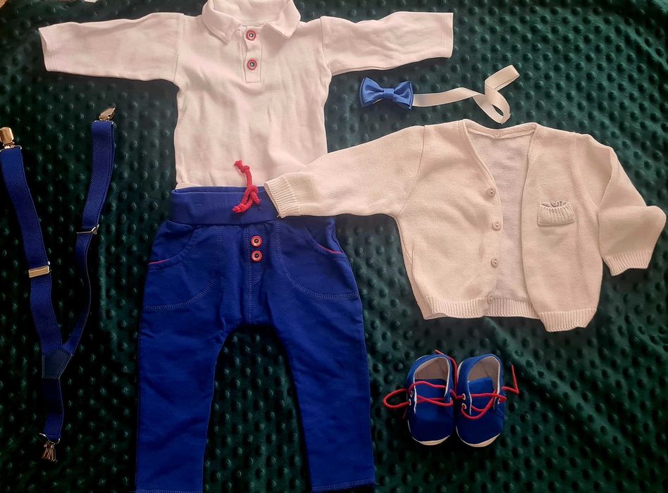 Sprzedam ubranko do chrztu dla chłopca  rozmiar 68/74