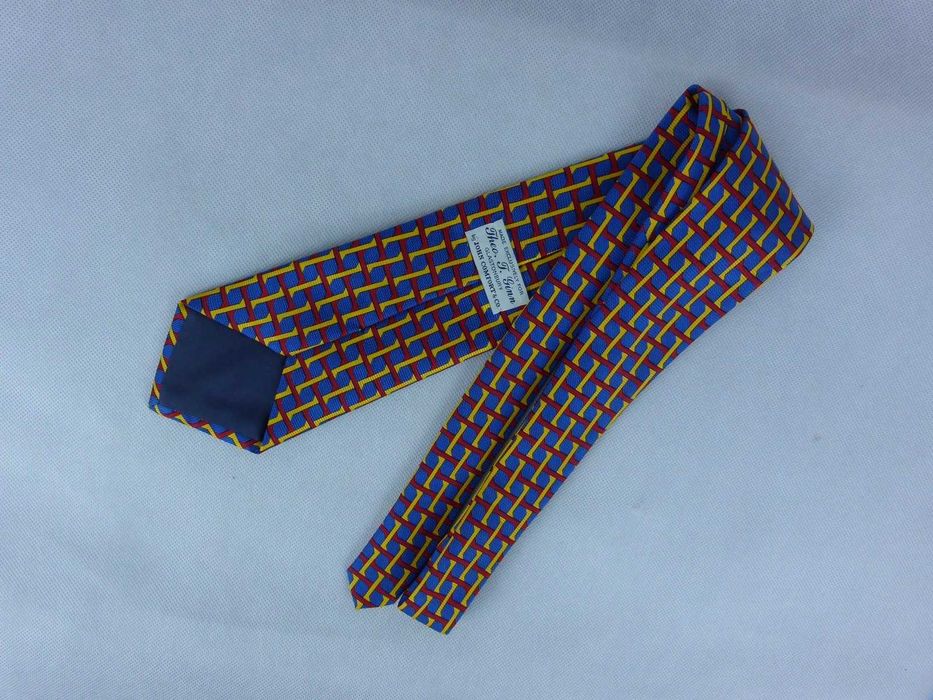 Theo. T. Ginn by John Comfort jedwabny krawat silk