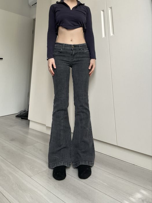 Джинсы скинни клеш низкая талия 38 40 flared 2000s винтаж bootcut 90s