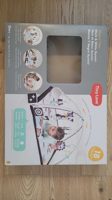 Mata edukacyjna - szara, kontrastowa, dźwięk | Tiny Love 0+ | stan BDB