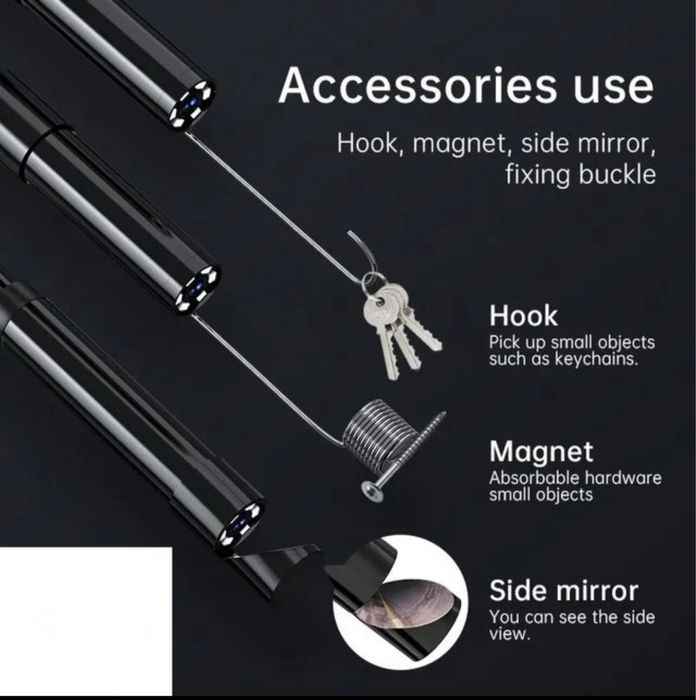 Câmara endoscópio industrial cabo 3m