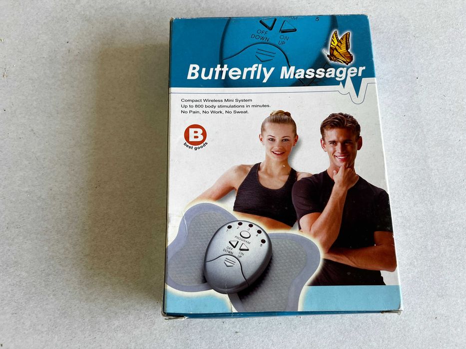 Butterfly Massager Eletroestimulador Muscular EMS Ginástica Passiva