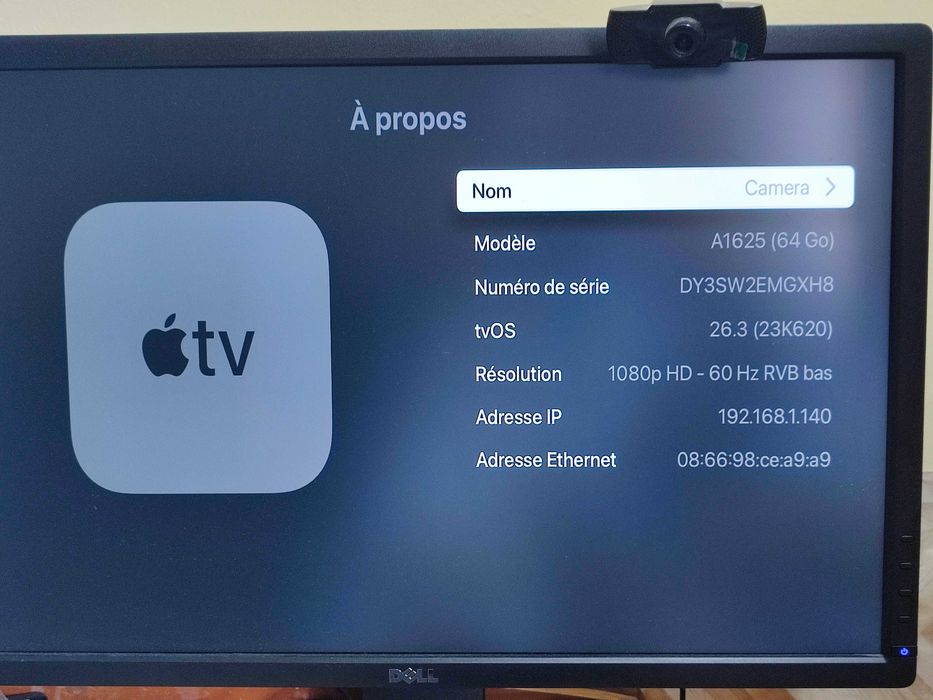 A1625 64GB Apple TV - Box AppStore